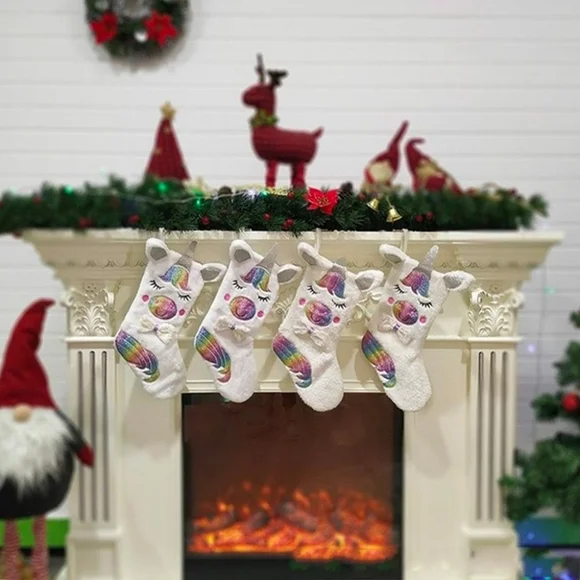 Unicorn Christmas Stocking ☆1 LEFT☆ - Picture 3 of 8